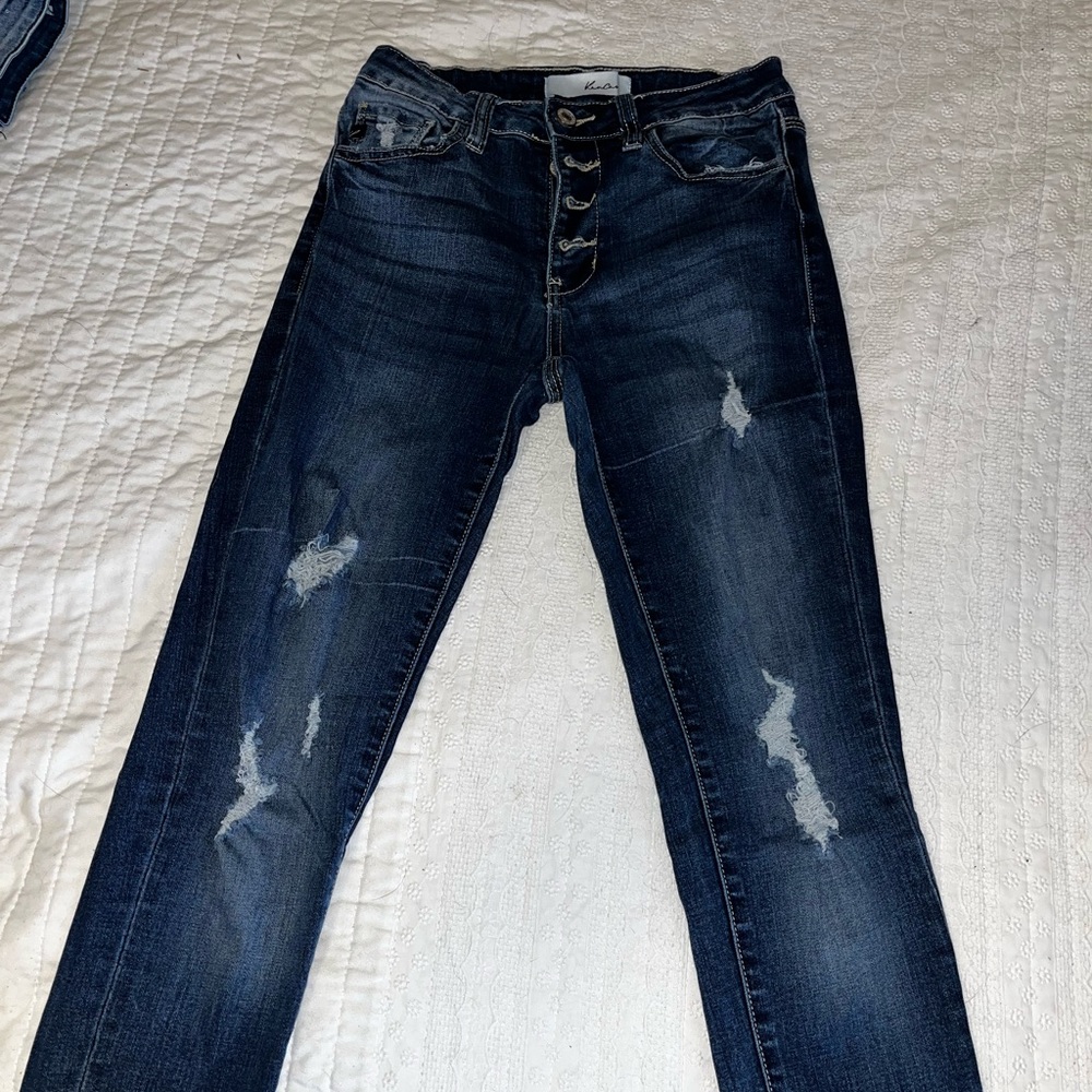 Kancan distressed skinny jeans